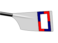 Image showing the rowing club's blade colours