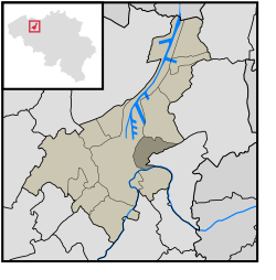 Location of Sint-Amandsberg in Ghent