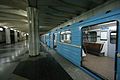 Image 23A train in a Tashkent Metro station (from Tashkent Metro)