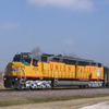 UP 6936 pulling an excursion train near Ankeny, Iowa