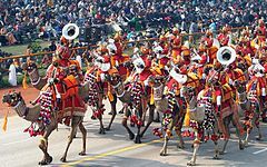 Border Security Force personnel on the Republic day