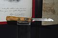 A knife used by Davy Crockett at the Battle of the Alamo