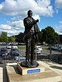 The statue of Don Revie opposite the East Stand