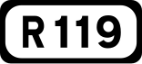 R119 road shield}}