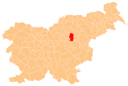 Location of the Municipality of Žalec in Slovenia