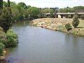 Macquarie River flowing under the Evans Bridge in Bathurst