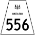 Highway 556 marker