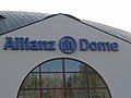 New Allianz Dome logo outside the arena