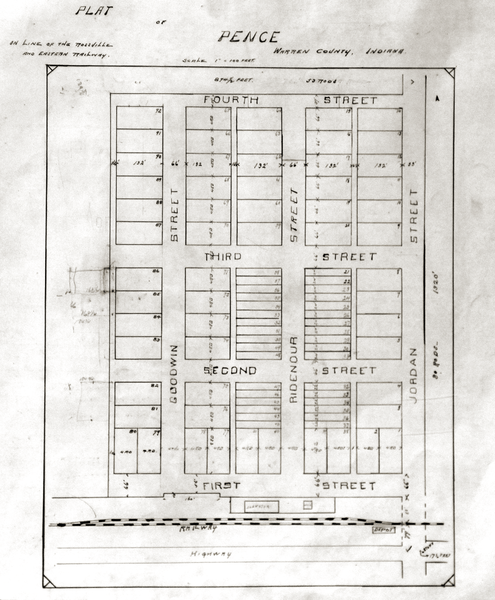 File:Pence, Indiana plat.png