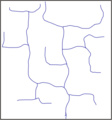 Rectangular drainage pattern.