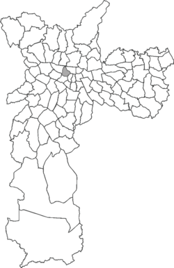 Location in the city of São Paulo