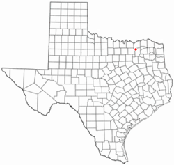 Location of Celeste, Texas