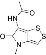 Skeletal formula of thiolutin