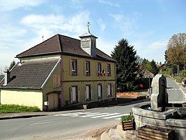 The town hall and the fountain