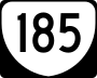 State Route 185 marker