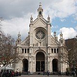 Joseph Poelaert (date unknown): New building of St. Catherine's Church, Brussels.