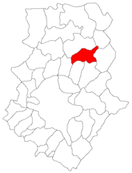 Location in Ilfov County