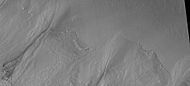 Close-up of gully aprons showing they are free of craters; hence very young. Location is Phaethontis quadrangle. Picture was taken by HiRISE under HiWish program.