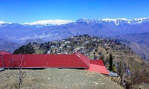 Beautiful view of Pir Panjal Mountain range from Kukmang