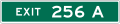 E1-5cP 3 Digit Exit Number with single letter suffix (plaque)