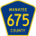 County Road 675 marker