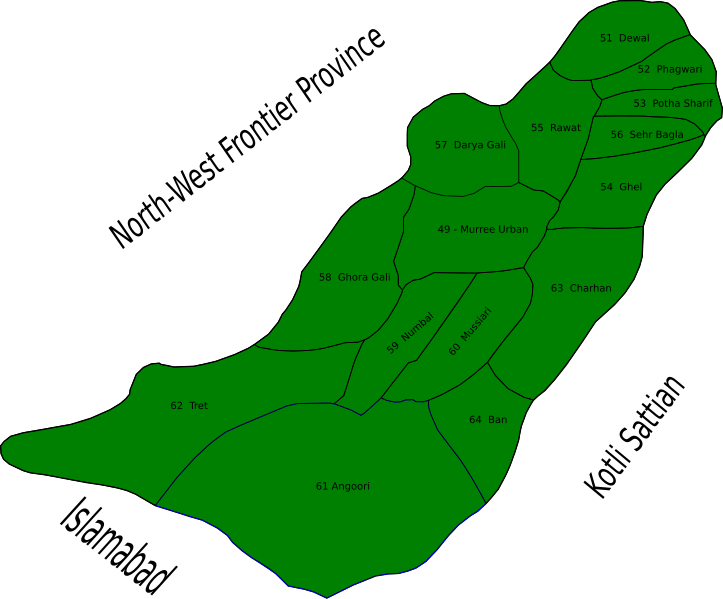 File:Murree Union Councils.svg