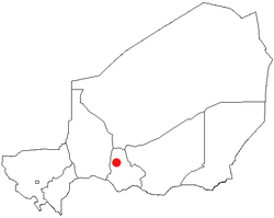 Location of Dakoro in Niger