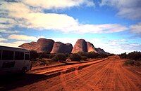 Tjukaruru Road (NT section of Great Central Road) just west of The Olgas