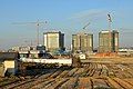 Construction of three family housing towers on Camp Humphreys