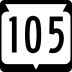 State Trunk Highway 105 marker