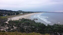 View over Waipu Cove and Waipu Beach