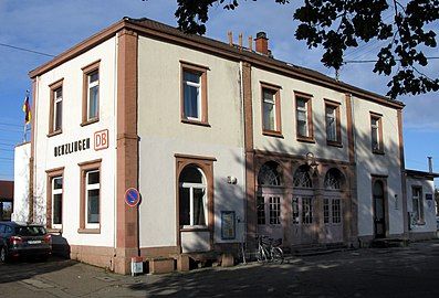 The railway station in Denzlingen