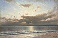 Honfleur. Sunset on the sea. 1870s The Russian Museum