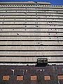 East wall of Caseros, with holes knocked out by prisoners during the 1984 riots. May 2006