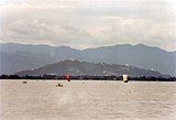 River Irrawaddy with Mandalay Hill on the east bank