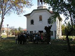 Temple "Sv Dimitar" in Krusheto village, 2004.