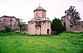 Church and fortified walls.