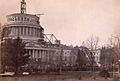 Image 57The U.S. Capitol dome was under construction during Lincoln's first inauguration on March 4, 1861, five weeks before the start of the American Civil War. (from Washington, D.C.)