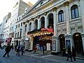 Image 41Music hall evolved into variety shows. First performed in 1912, the Royal Variety Performance was first held at the London Palladium (pictured) in 1941. Performed in front of members of the Royal Family, it is held annually in December and broadcast on television. (from Culture of the United Kingdom)