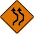 CW24-1aR Double reverse curve (right) (2 lanes)