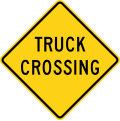 W8-6 Truck crossing