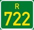 Regional route R722 shield