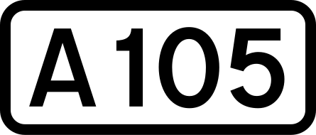 File:UK road A105.svg