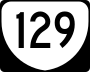 State Route 129 marker