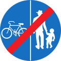 Ende des getrennten Fuß- und Radwegs