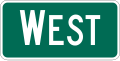 M3-4P Cardinal Direction - West (Plaque)