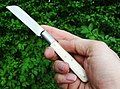 This Boline is a simple clasp knife with a bone handle. French, and very sharp!