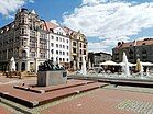 Market Square in Bytom, the fifth largest city in the urban area