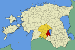 Tarvastu Parish within Viljandi County.