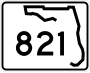 SR 821 marker